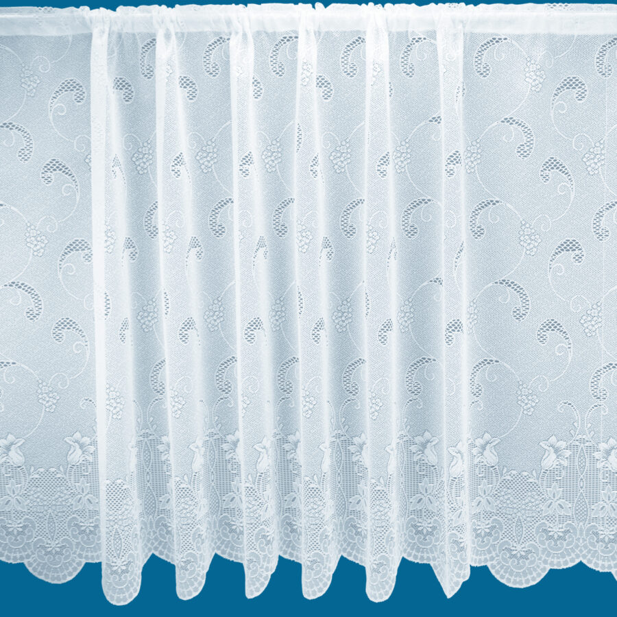 Diana White Net Curtain