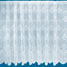 Milan White Art Deco Net Curtain