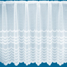 Festoon White Net Curtain