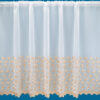 Tara Embroidered Voile Net Curtain Gold - Image 2