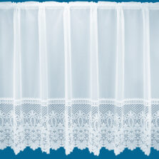 Rio White Base Lace Net Curtain