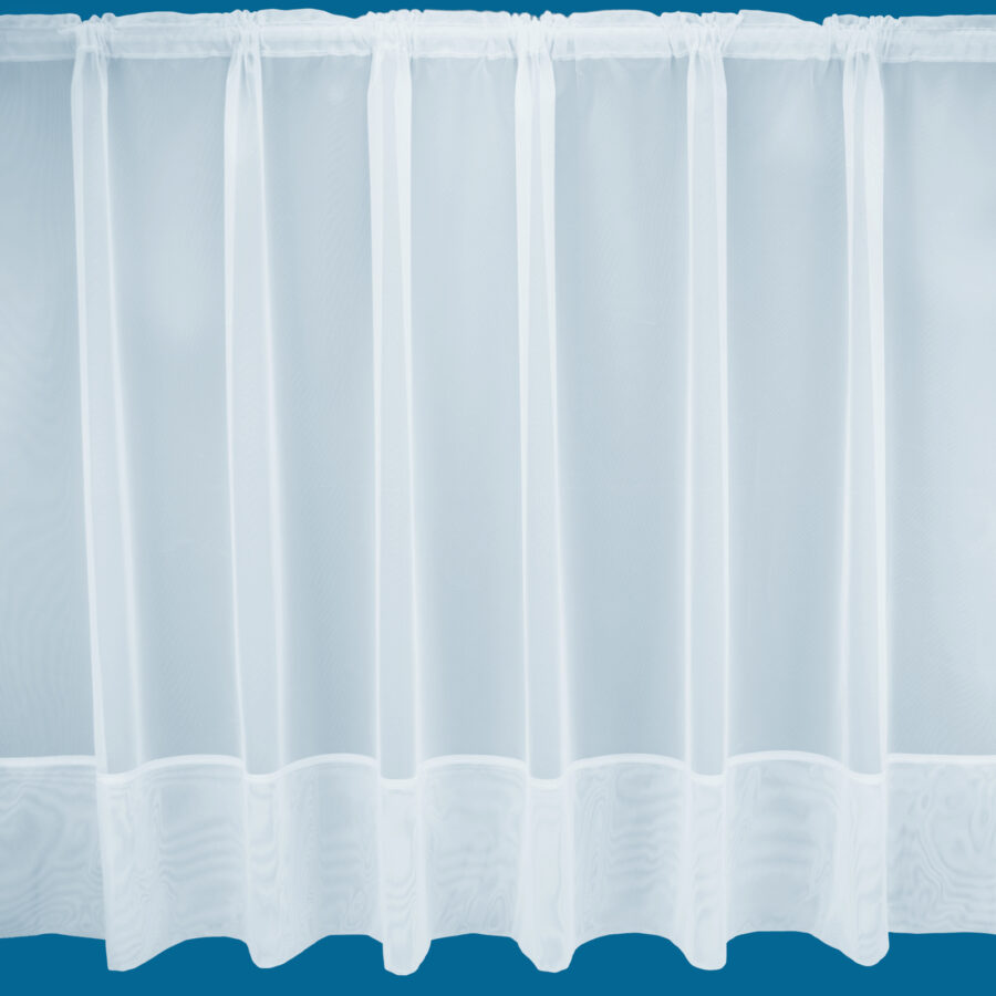 Manhattan White Plain Net Curtain