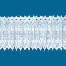 Rose White Café Net Curtain