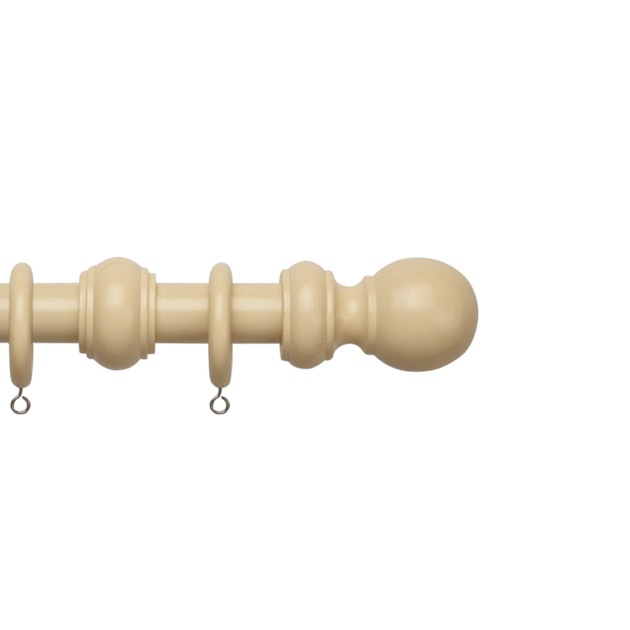 County 240cm (94") Cream Wooden Pole