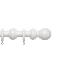 County 120cm (47") White Wooden Pole