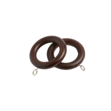 County Chestnut 28mm Curtain Rings (4 per pack)