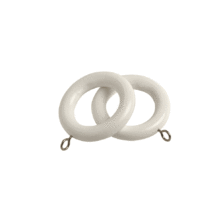 County White 28mm Curtain Rings (4 per pack)