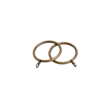 Pristine Antique Brass 28mm Curtain Rings (8 per pack)
