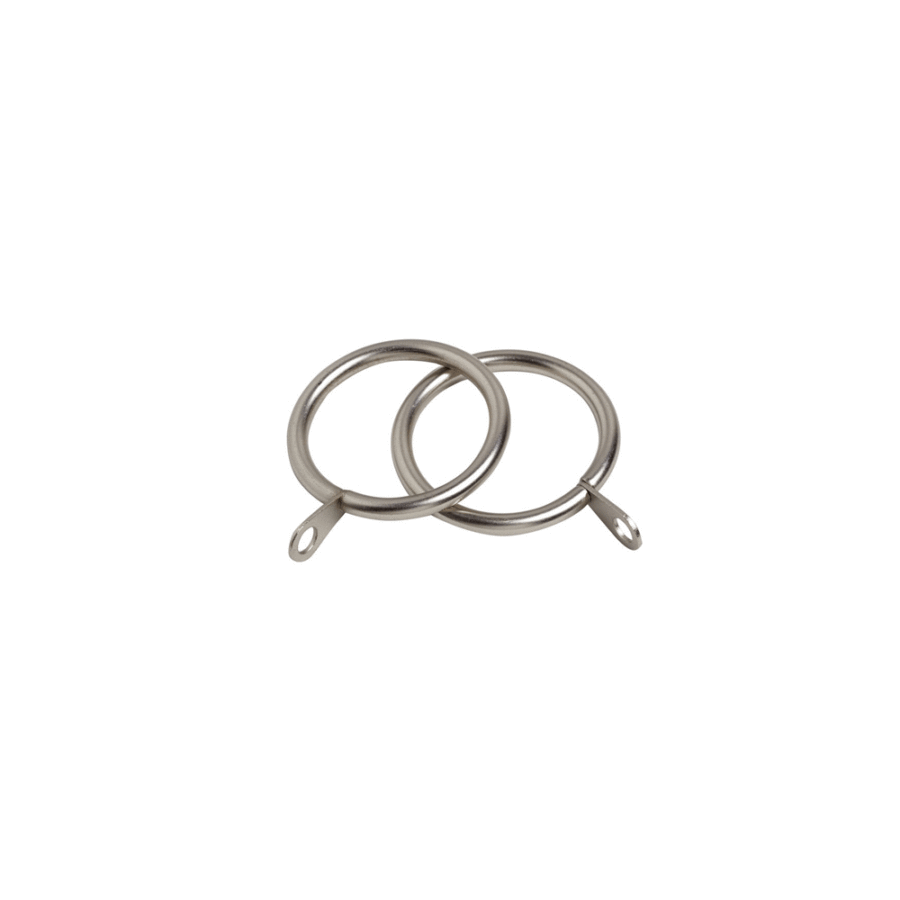 Pristine Satin Silver 28mm Curtain Rings (8 per pack)