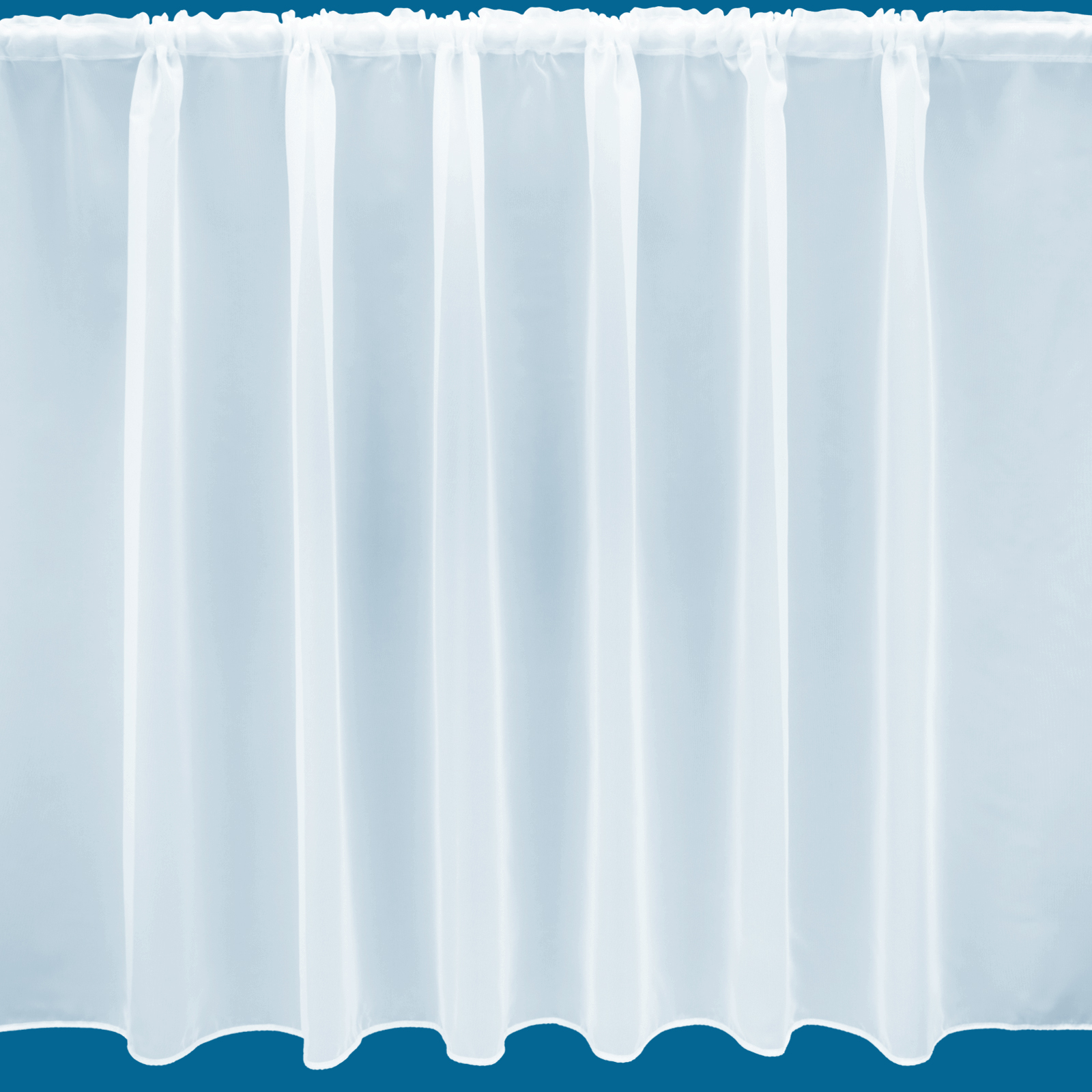 Penang Plain Lead Weighted Voile Net Curtain White NetCurtains
