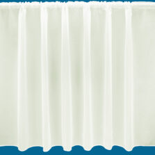 Penang Cream Plain Voile Net Curtain – Lead-Weighted Hem