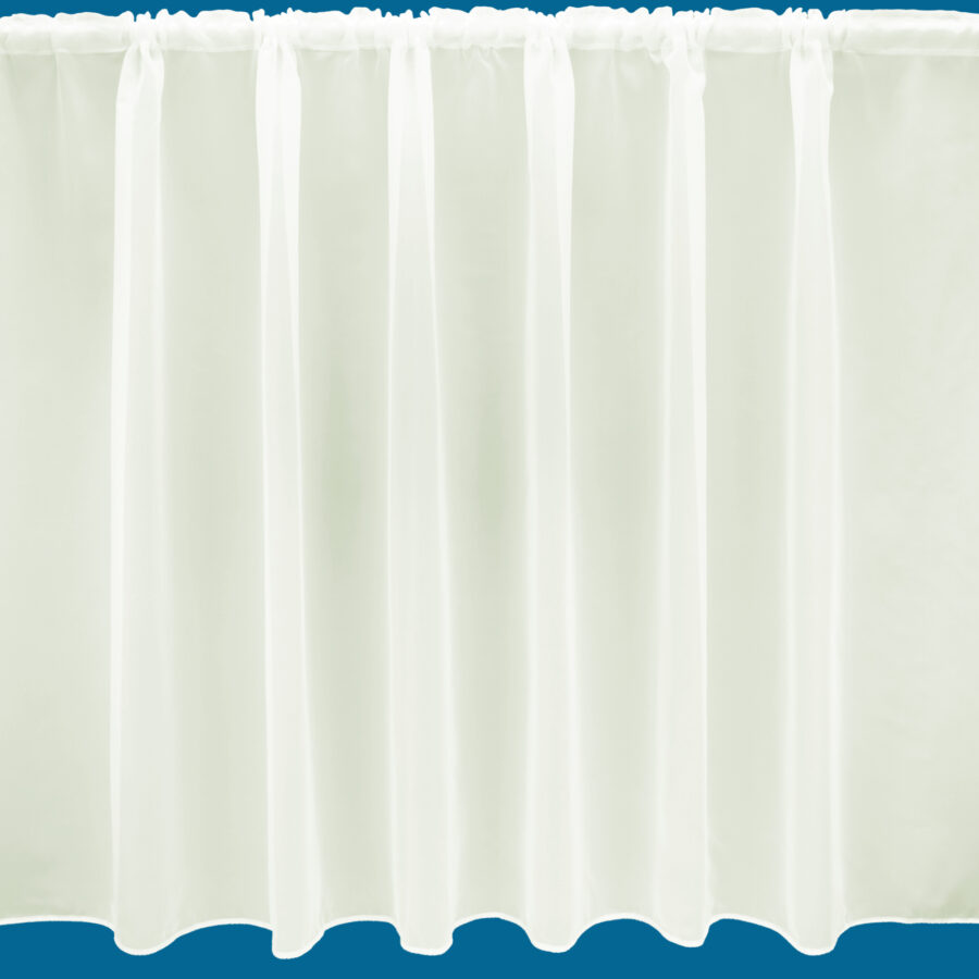 Penang Cream Plain Voile Net Curtain – Lead-Weighted Hem