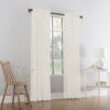 Plain Slot Top Voile Panel Cream - Image 2