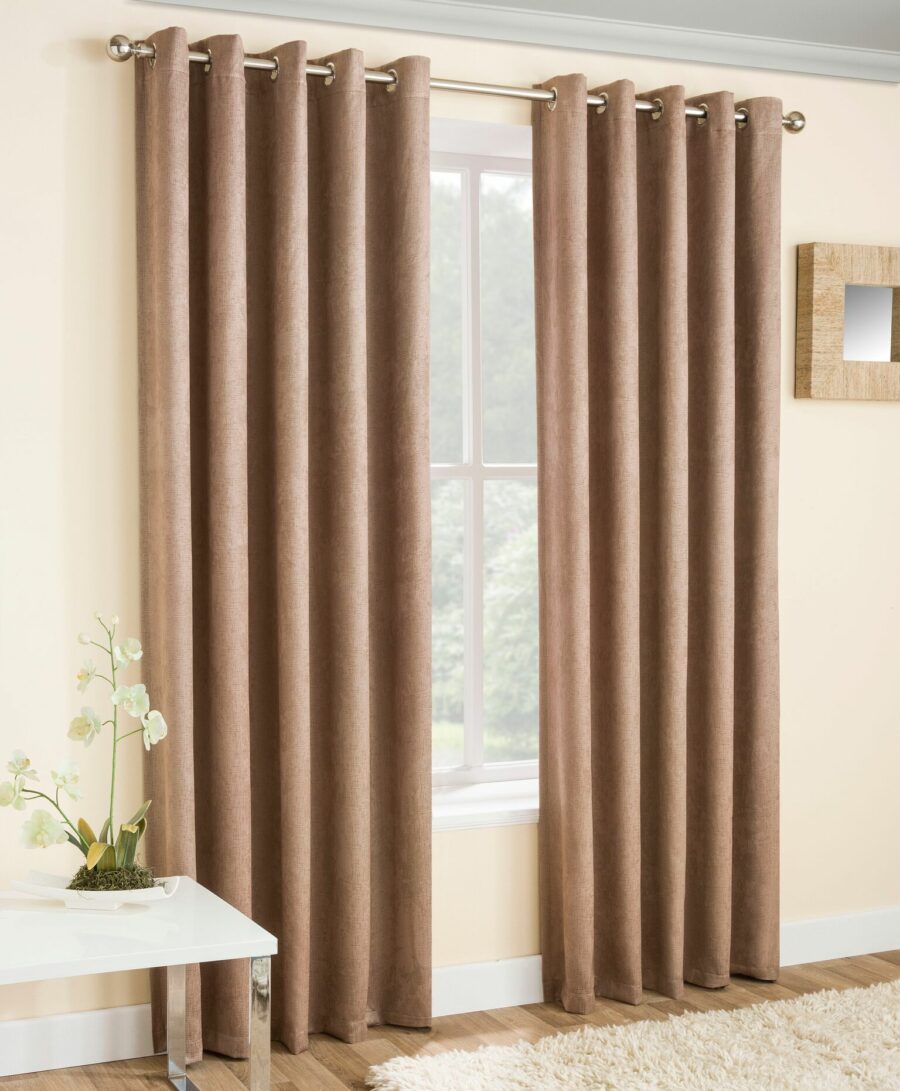 Vogue Latte Ready Made Curtains