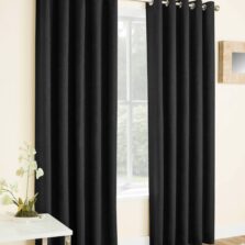 Vogue Black Ready Made Curtains