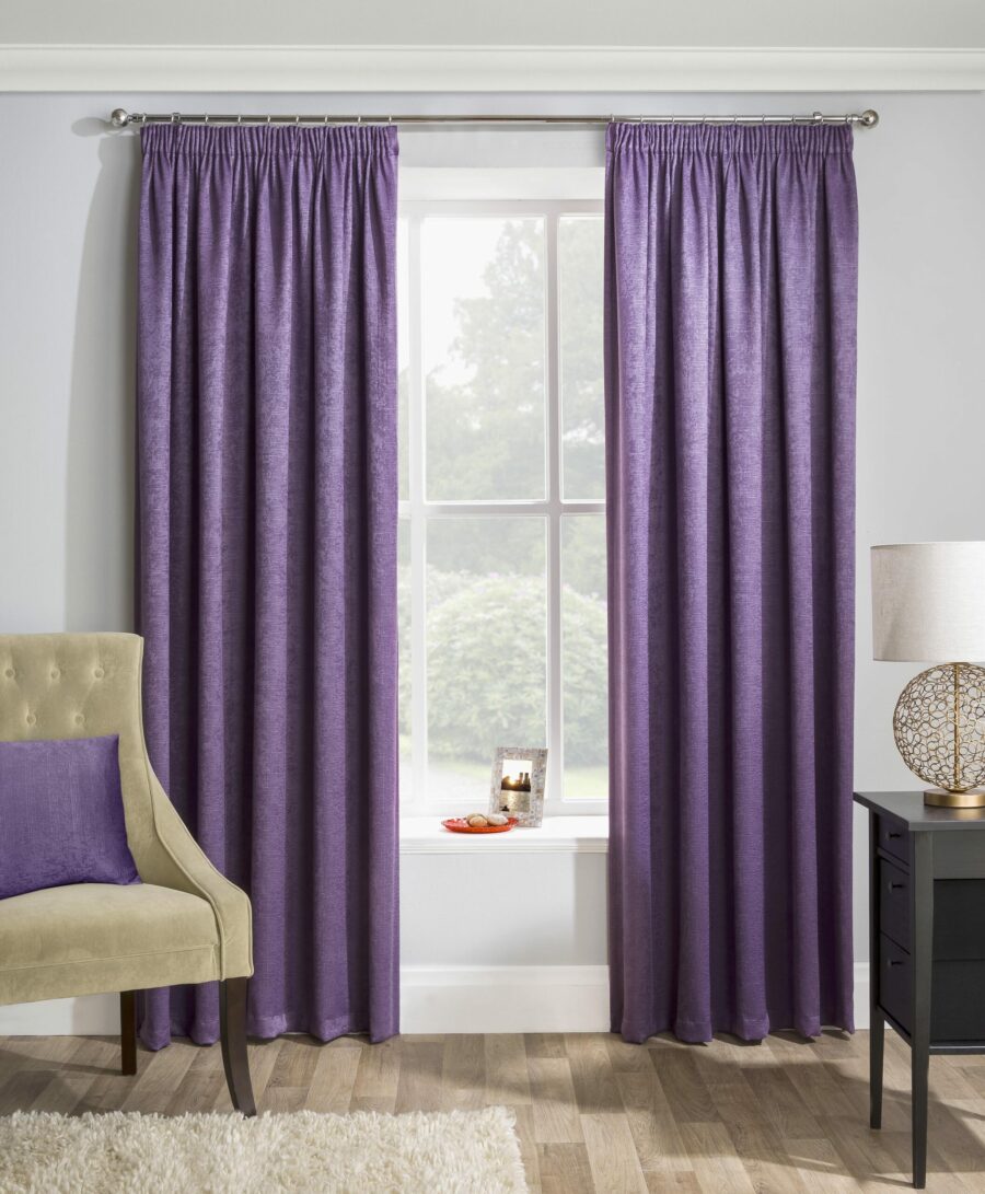 Matrix Grape Ready Made Curtains