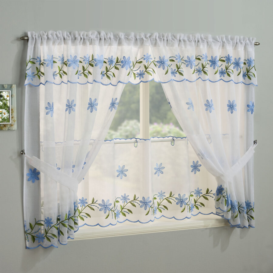 Daisy Blue Window Set