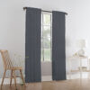 Plain Slot Top Voile Panel Grey - Image 2