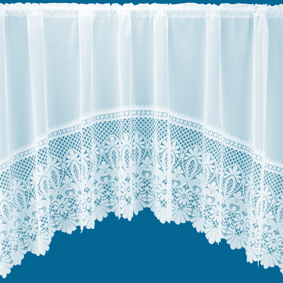 Rio Jardinière Net Curtain White