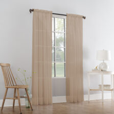 Plain Slot Top Voile Panel Sand