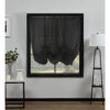 Plain Voile Tie Blind Black - Image 2