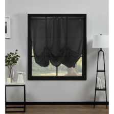 Plain Voile Tie Blind Black