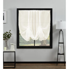Plain Voile Tie Blind Cream