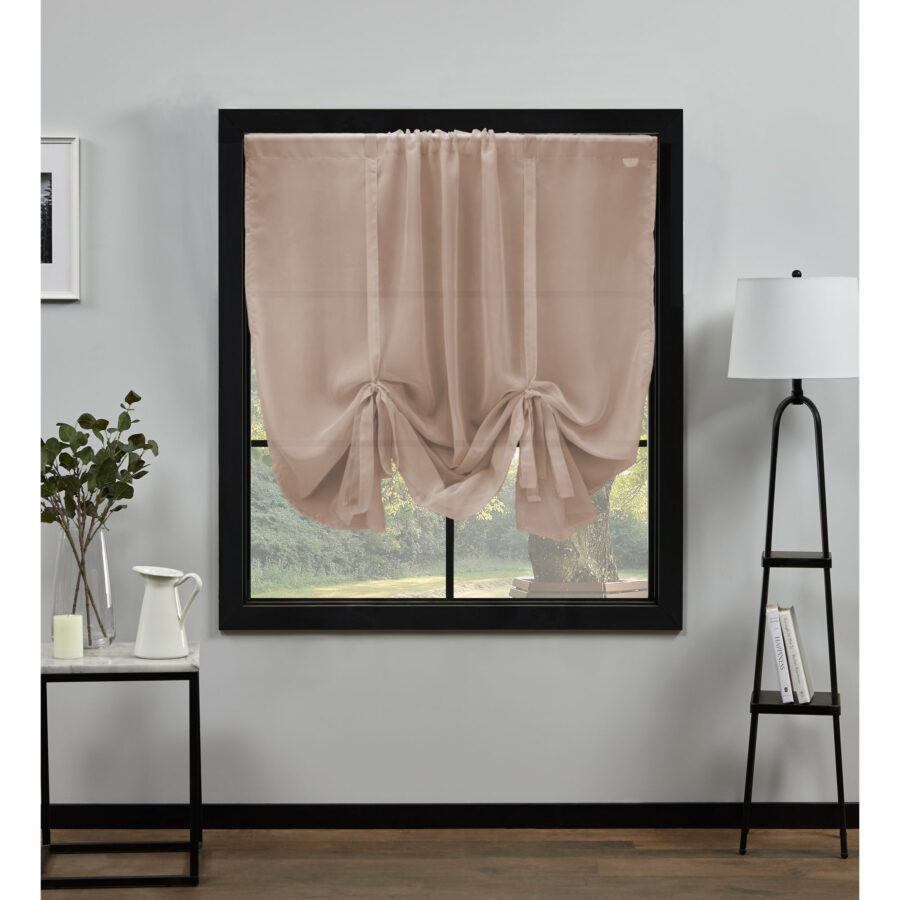 Plain Voile Tie Blind Sand