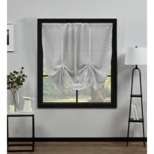 Plain Voile Tie Blind Silver