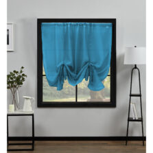 Plain Voile Tie Blind Teal