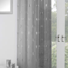 Oak Tree Slot Top Voile Panel Grey