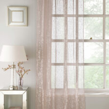 Reflection Slot Top Voile Panel Blush
