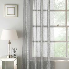 Reflection Slot Top Voile Panel Grey