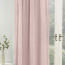 Pom Pom Slot Top Voile Panel Blush Pink