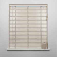 50mm Slat Wood Venetian Blind Cream