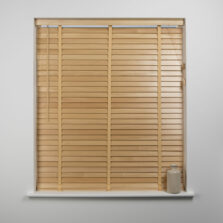 50mm Slat Wood Venetian Blind Natural