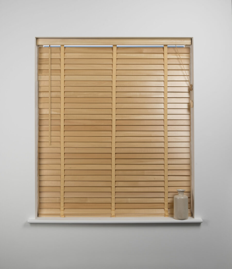 50mm Slat Wood Venetian Blind Natural