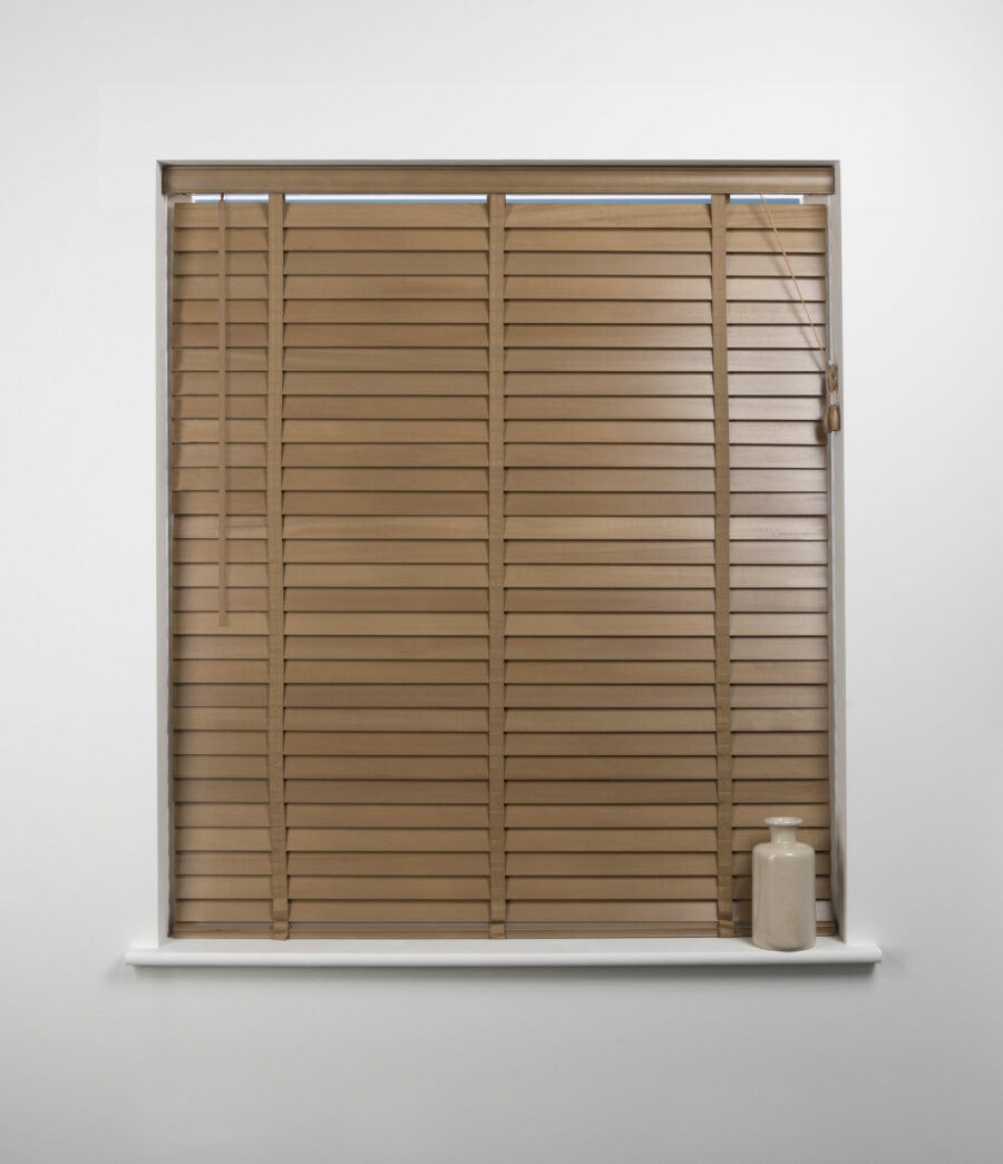 50mm Slat Wood Venetian Blind Oak