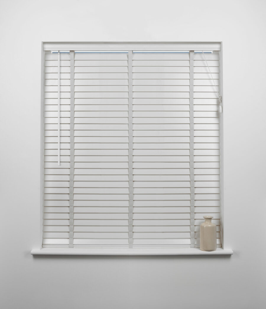50mm Slat Wood Venetian Blind White