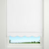 Plain Scalloped Daylight Roller Blind White - Image 2
