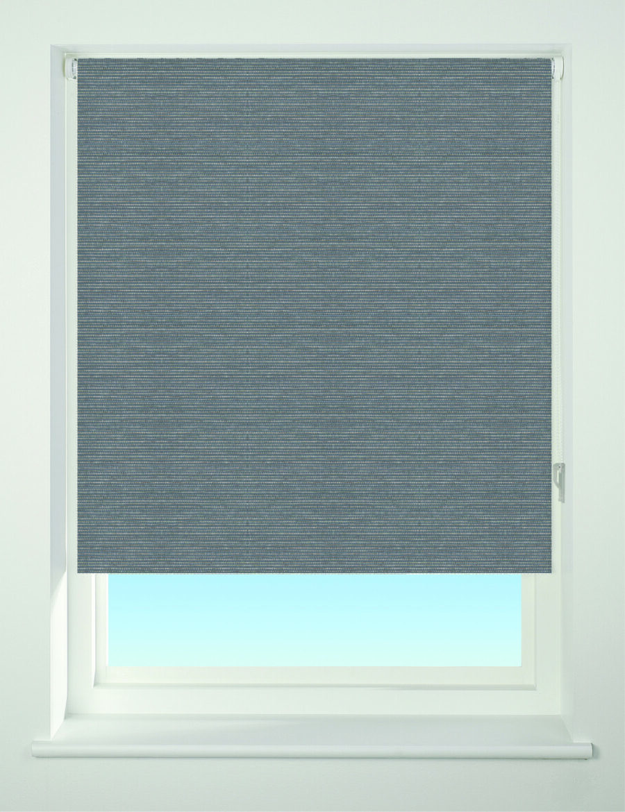Stripe Texture Blackout Roller Blind Charcoal
