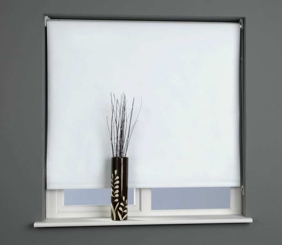 Plain Daylight Roller Blind White