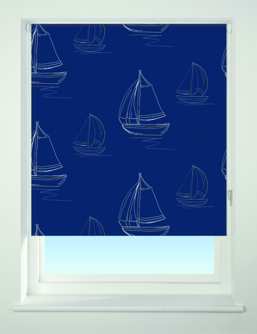 Boats Blackout Roller Blind