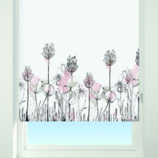 Floral Border Blackout Roller Blind