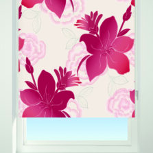Lily Blackout Roller Blind Red