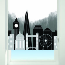 London Skyline Blackout Roller Blind