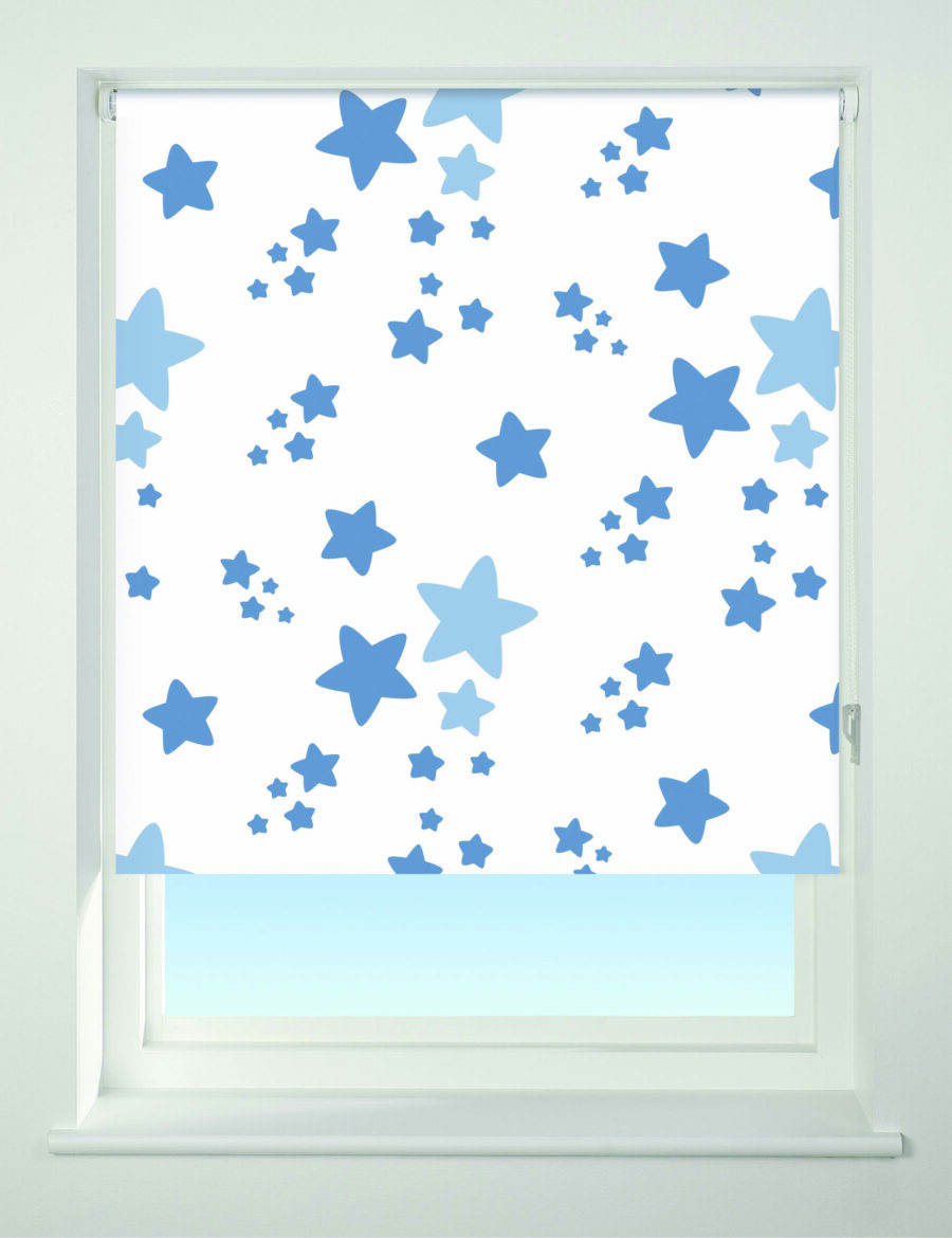Twinkle Twinkle Blackout Roller Blind Blue