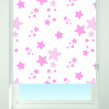 Twinkle Twinkle Blackout Roller Blind Pink