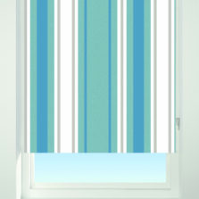 Stripe Blackout Roller Blind Blue