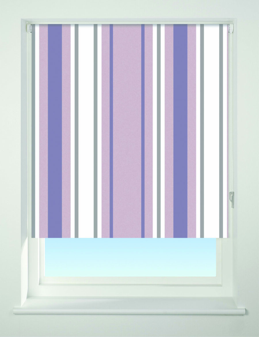 Stripe Blackout Roller Blind Purple